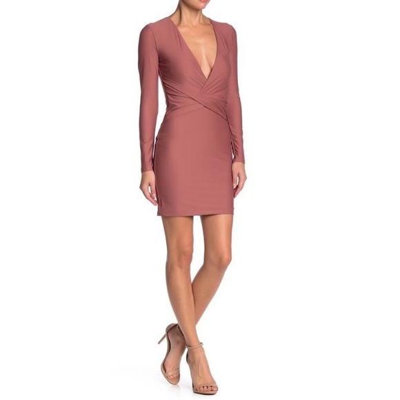 Tiger Mist Dresses & Skirts - Tiger Mist Long Sleeve Over and Under Dress / Color: Rose / Size: XS